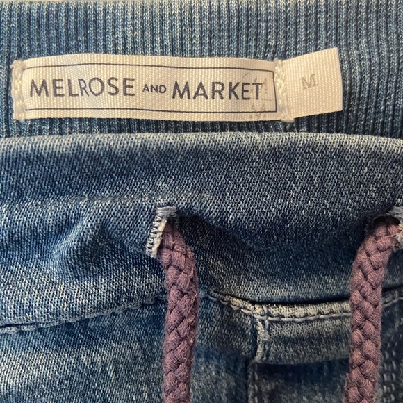 Womens Melrose and Market size medium light denim joggers with drawstring waist - Picture 3 of 3
